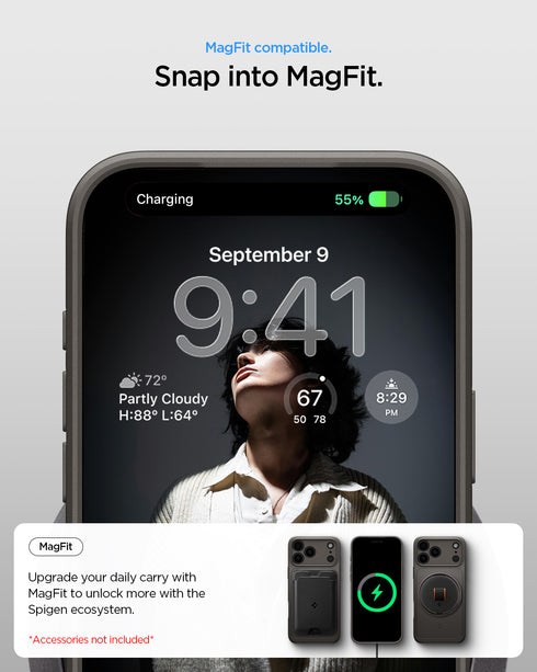 Spigen כיסוי ל-iPhone 17 Pro Max – Thin Fit (MagFit)